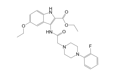 ethyl 5-ethoxy-3-({[4-(2-fluorophenyl)-1-piperazinyl]acetyl}amino)-1H-indole-2-carboxylate