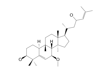 KARAVILAGENIN-C;7-METHOXY-CUCURBITA-5,24-DIEN-3-BETA,23-XI-DIOL