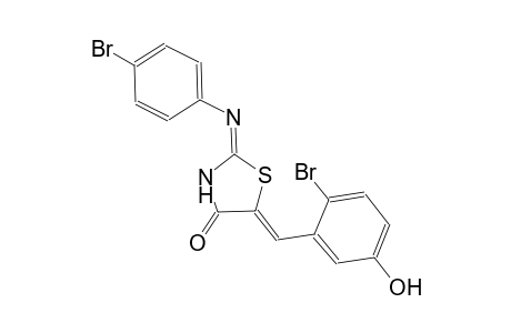 (2E,5Z)-5-(2-bromo-5-hydroxybenzylidene)-2-[(4-bromophenyl)imino]-1,3-thiazolidin-4-one