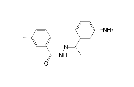 N'-[(E)-1-(3-Aminophenyl)ethylidene]-3-iodobenzohydrazide
