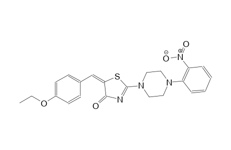 (5E)-5-(4-ethoxybenzylidene)-2-[4-(2-nitrophenyl)-1-piperazinyl]-1,3-thiazol-4(5H)-one
