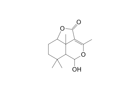 2H,5H-Furo[4,3,2-de][2]benzopyran-2-one, 5a,6,7,8,8a,8b-hexahydro-5-hydroxy-3,6,6,8b-tetramethyl-