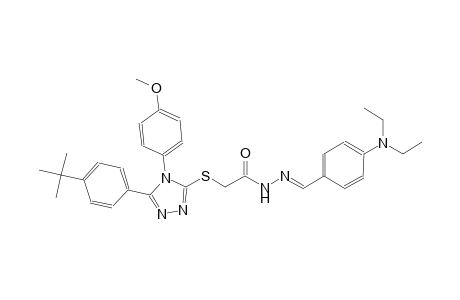 2-{[5-(4-tert-butylphenyl)-4-(4-methoxyphenyl)-4H-1,2,4-triazol-3-yl]sulfanyl}-N'-{(E)-[4-(diethylamino)phenyl]methylidene}acetohydrazide