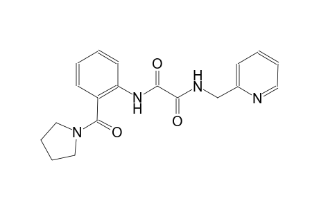 ethanediamide, N~1~-(2-pyridinylmethyl)-N~2~-[2-(1-pyrrolidinylcarbonyl)phenyl]-