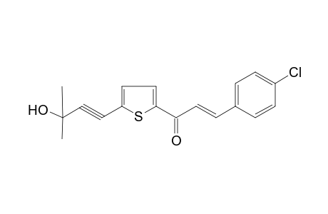 Propenone, 3-(4-chlorophenyl)-1-[5-(3-hydroxy-3-methyl-1-butynyl)-2-thienyl]-