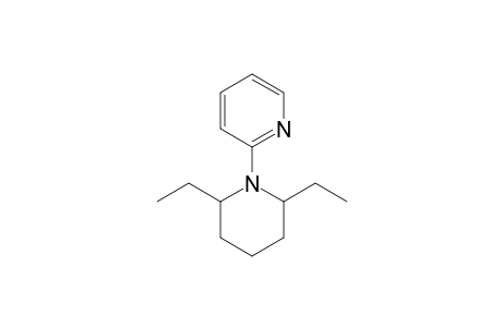 2,6-DIETHYL-1-(2-PYRIDINYL)-PIPERIDINE;MAJOR-ISOMER