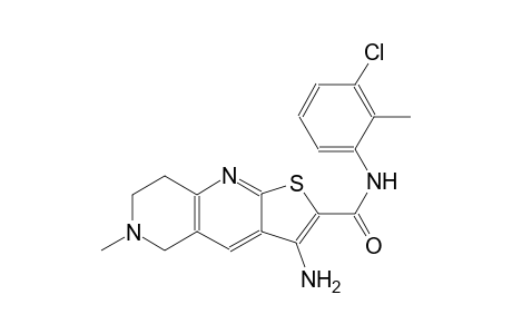 thieno[2,3-b]1,6-naphthyridine-2-carboxamide, 3-amino-N-(3-chloro-2-methylphenyl)-5,6,7,8-tetrahydro-6-methyl-