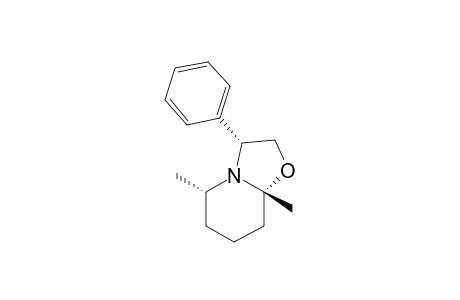 (3R,5S)-5,8a-Dimethyl-3-phenyl-hexahydrooxazolo[3,2a]pyridine