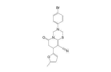 2H,6H-pyrido[2,1-b][1,3,5]thiadiazine-9-carbonitrile, 3-(4-bromophenyl)-3,4,7,8-tetrahydro-8-(5-methyl-2-furanyl)-6-oxo-