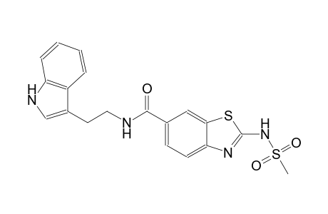 6-benzothiazolecarboxamide, N-[2-(1H-indol-3-yl)ethyl]-2-[(methylsulfonyl)amino]-