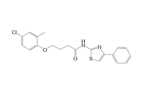 4-(4-chloro-2-methylphenoxy)-N-(4-phenyl-1,3-thiazol-2-yl)butanamide
