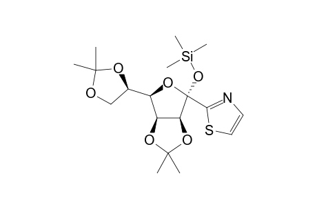 2,3:5,6-Di-O-isopropylidene-1-C-(thiazol-2-yl)-1-O-trimethylsilyl-.alpha.,D-mannofuranose