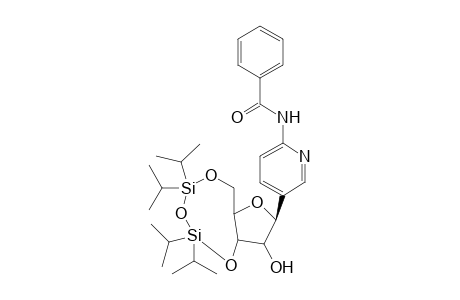 2-(N-Benzoylamino)-5-[3',5'-(1,1,3,3-tetraisopropyldisiloxane-1,3-diyl)-.beta.,D-ribofuranosyl]pyridine