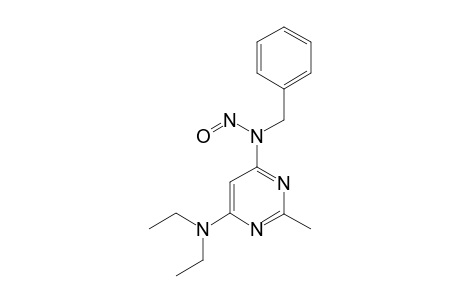 N-BENZYL-N-(6-DIETHYLAMINO-2-METHYLPYRIMIDIN-4-YL)-NITROUS-AMIDE