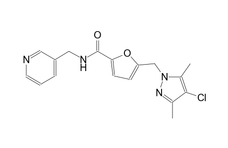5-[(4-chloro-3,5-dimethyl-1H-pyrazol-1-yl)methyl]-N-(3-pyridinylmethyl)-2-furamide
