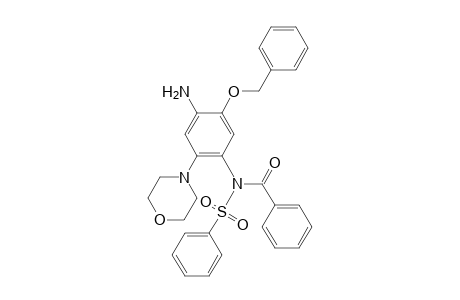 N-benzoyl-o-benzyl-N-(phenylsulfonyl)-2,5-diamino-4-morpholylphenol
