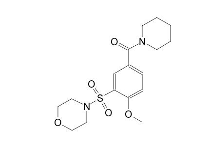 4-{[2-methoxy-5-(1-piperidinylcarbonyl)phenyl]sulfonyl}morpholine