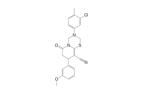 2H,6H-pyrido[2,1-b][1,3,5]thiadiazine-9-carbonitrile, 3-(3-chloro-4-methylphenyl)-3,4,7,8-tetrahydro-8-(3-methoxyphenyl)-6-oxo-