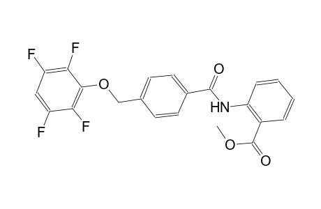 methyl 2-({4-[(2,3,5,6-tetrafluorophenoxy)methyl]benzoyl}amino)benzoate