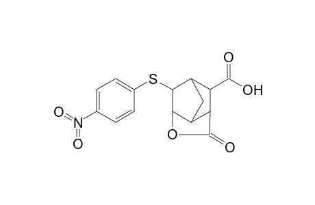 2-[(4-nitrophenyl)sulfanyl]-5-oxo-4-oxatricyclo[4.2.1.0(3,7)]nonane-9-carboxylic acid