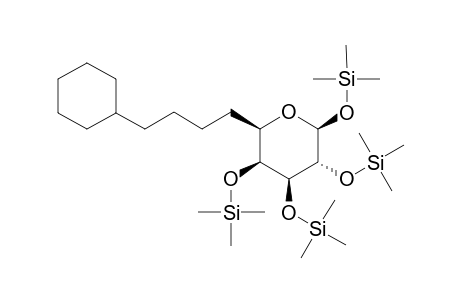 6-Deoxy-6-C-(3'-cyclohexylpropyl)-.alpha. / OR .beta./ -D-galactopyranose - as tetrakis(trimethylsilyl) ether