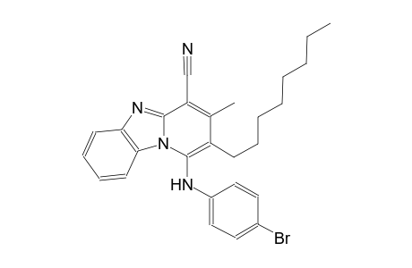 1-(4-bromoanilino)-3-methyl-2-octylpyrido[1,2-a]benzimidazole-4-carbonitrile