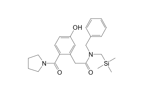 2-(5-oxidanyl-2-pyrrolidin-1-ylcarbonyl-phenyl)-N-(phenylmethyl)-N-(trimethylsilylmethyl)ethanamide