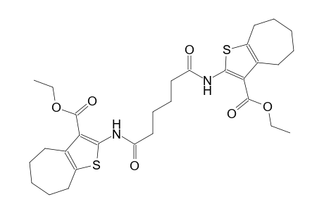 ethyl 2-[(6-{[3-(ethoxycarbonyl)-5,6,7,8-tetrahydro-4H-cyclohepta[b]thien-2-yl]amino}-6-oxohexanoyl)amino]-5,6,7,8-tetrahydro-4H-cyclohepta[b]thiophene-3-carboxylate