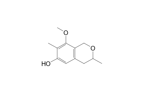 8-methoxy-3,7-dimethyl-3,4-dihydro-1H-2-benzopyran-6-ol