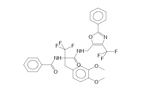 5-[2-BENZAMIDO-2-TRIFLUOROMETHYL-3-(3,4-DIMETHOXYPHENYL)PROPIONAMIDOMETHYL]-4-TRIFLUOROMETHYL-2-PHENYLOXAZOLE