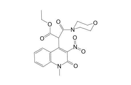 2-(1-Methyl-3-nitro-2-oxo-1,2-dihydro-quinolin-4-yl)-3-morpholin-4-yl-3-oxo-propionic acid ethyl ester
