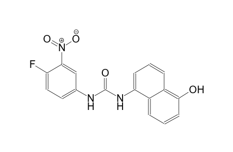 N-(4-fluoro-3-nitrophenyl)-N'-(5-hydroxy-1-naphthyl)urea