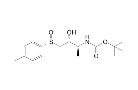 N-[(1S,2R)-2-hydroxy-1-methyl-3-[(R)-p-tolylsulfinyl]propyl]carbamic acid tert-butyl ester