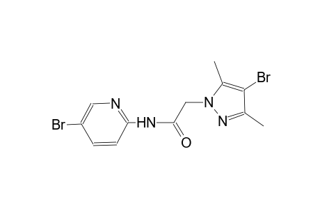 2-(4-bromo-3,5-dimethyl-1H-pyrazol-1-yl)-N-(5-bromo-2-pyridinyl)acetamide