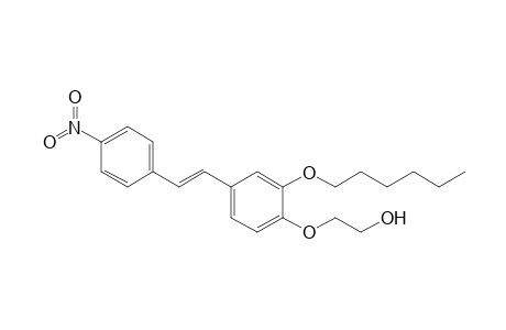 (E)-1-[3'-hexyloxy-4'-(2''-hydroxyethoxy)-phenyl]-2-(4'-nitrophenyl)-ethene