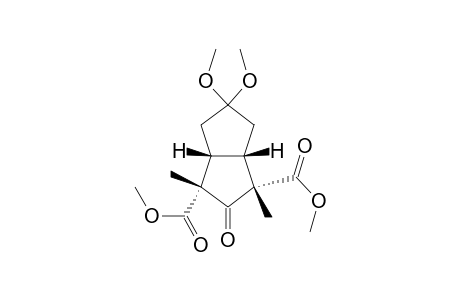 1,3-Pentalenedicarboxylic acid, octahydro-5,5-dimethoxy-1,3-dimethyl-2-oxo-, dimethyl ester, (1.alpha.,3.alpha.,3a.beta.,6a.beta.)-