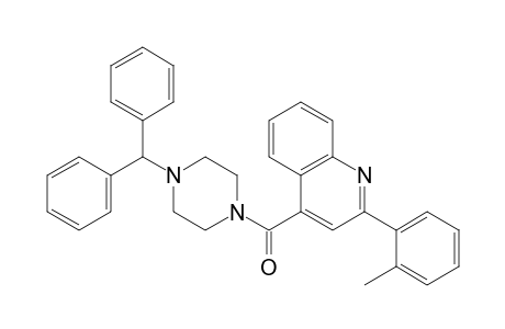 (4-benzhydrylpiperazin-1-yl)-[2-(2-methylphenyl)quinolin-4-yl]methanone