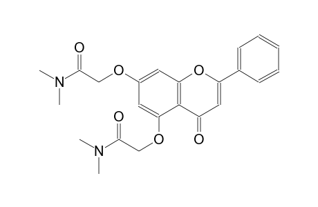 2-({5-[2-(dimethylamino)-2-oxoethoxy]-4-oxo-2-phenyl-4H-chromen-7-yl}oxy)-N,N-dimethylacetamide