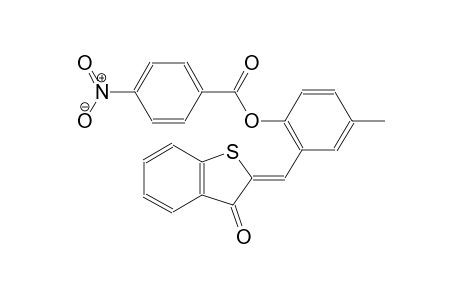 4-methyl-2-[(Z)-(3-oxo-1-benzothien-2(3H)-ylidene)methyl]phenyl 4-nitrobenzoate