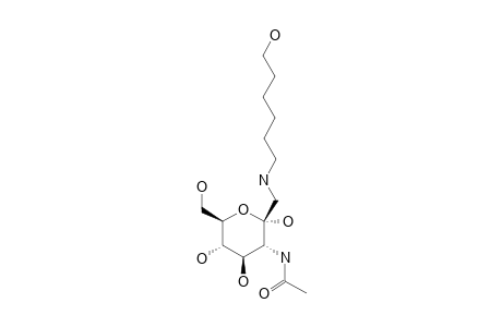 34;1-[N-(6-HYDROXYHEXYL)-AMINO]-3-ACETAMIDO-1,3-DIDEOXY-ALPHA-D-GLUCO-HEPT-2-ULO-PYRANOSIDE;1-(N-6-HYDROXYHEXYL)-AMINO-3-ACETAMIDO-D-GLUCO-HEPTULOSE