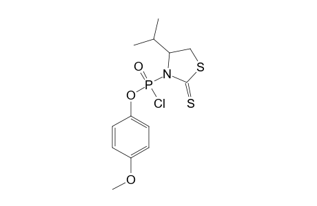 4-METHOXYPHENYL-[(S)-4-ISOPROPYLTHIAZOLIDINE-2-THIONE]-PHOSPHOROCHLORIDATE;MAJOR_DIASTEREOMER