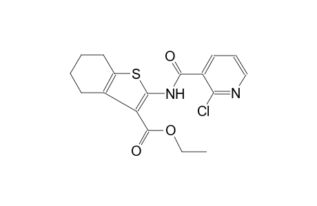 benzo[b]thiophene-3-carboxylic acid, 2-[[(2-chloro-3-pyridinyl)carbonyl]amino]-4,5,6,7-tetrahydro-, ethyl ester