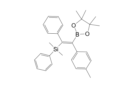 (Z)-1-(Dimethylphenylsilyl)-1-phenyl-2-(4,4,5,5-tetramethyl-1,3,2-dioxaborolan-2-yl)-2-(4-methylphenyl)ethene