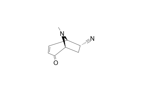 8-METHYL-2-OXO-8-AZABICYCLO-[3.2.1]-OCT-3-ENE-6-ENDO-CARBONITRILE