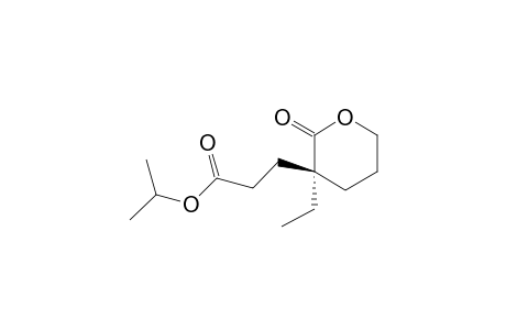 3-[(3S)-3-ethyl-2-keto-tetrahydropyran-3-yl]propionic acid isopropyl ester