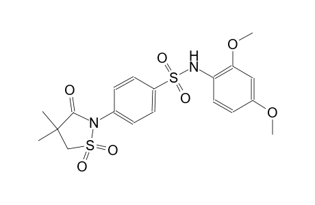 benzenesulfonamide, N-(2,4-dimethoxyphenyl)-4-(4,4-dimethyl-1,1-dioxido-3-oxo-2-isothiazolidinyl)-