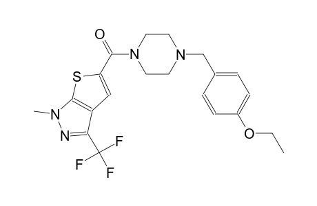 1H-thieno[2,3-c]pyrazole, 5-[[4-[(4-ethoxyphenyl)methyl]-1-piperazinyl]carbonyl]-1-methyl-3-(trifluoromethyl)-