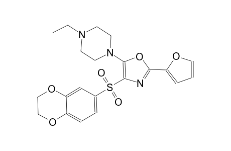 piperazine, 1-[4-[(2,3-dihydro-1,4-benzodioxin-6-yl)sulfonyl]-2-(2-furanyl)-5-oxazolyl]-4-ethyl-