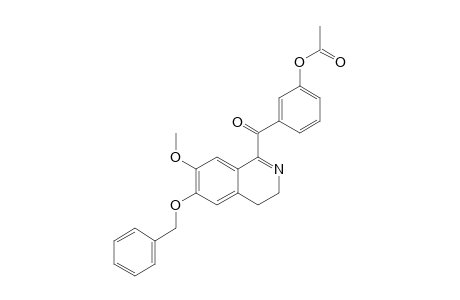 1-BENZOYL-6-BENZYLOXY-7-METHOXY-3'-ACETOXY-3,4-DIHYDROISOQUINOLINE