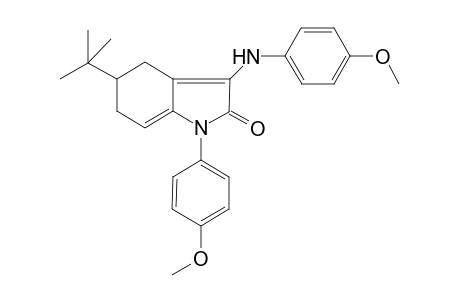 5-tert-Butyl-1-(4-methoxyphenyl)-3-(p-anisidino)-5,6-dihydro-4H-indol-2-one